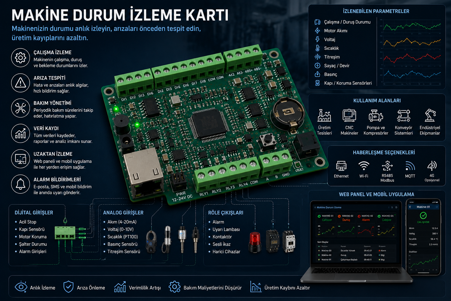 Makine Durum İzleme Kartı